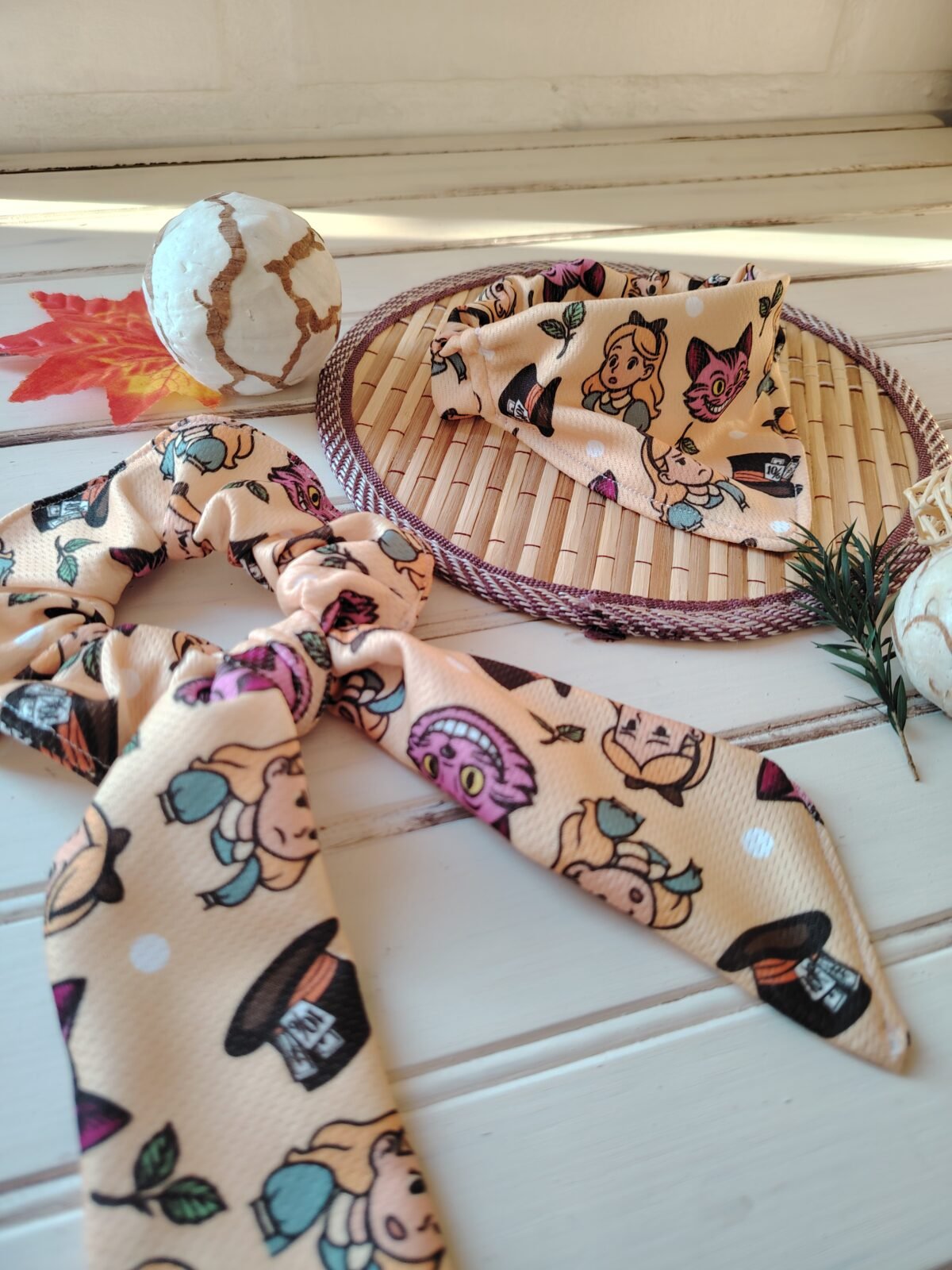 Dúo Pet-Bandana para tu mascota + scrunchie para ti