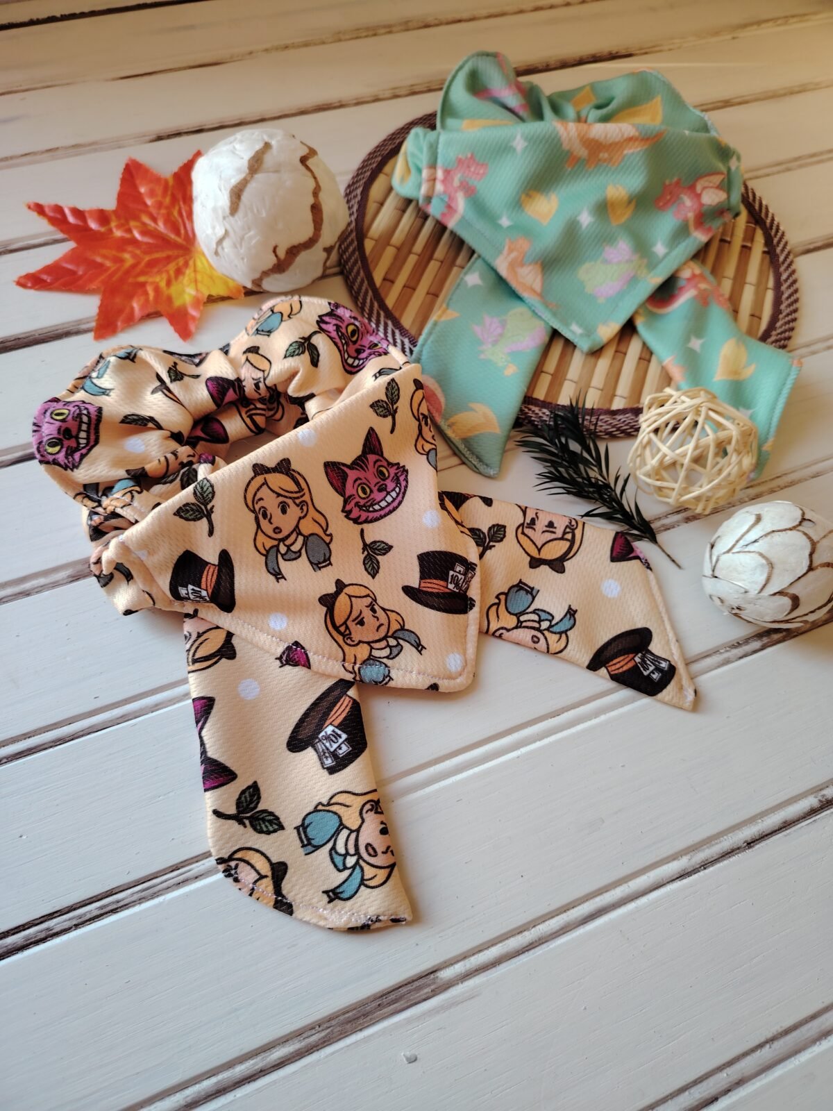 Dúo Pet-Bandana para tu mascota + scrunchie para ti