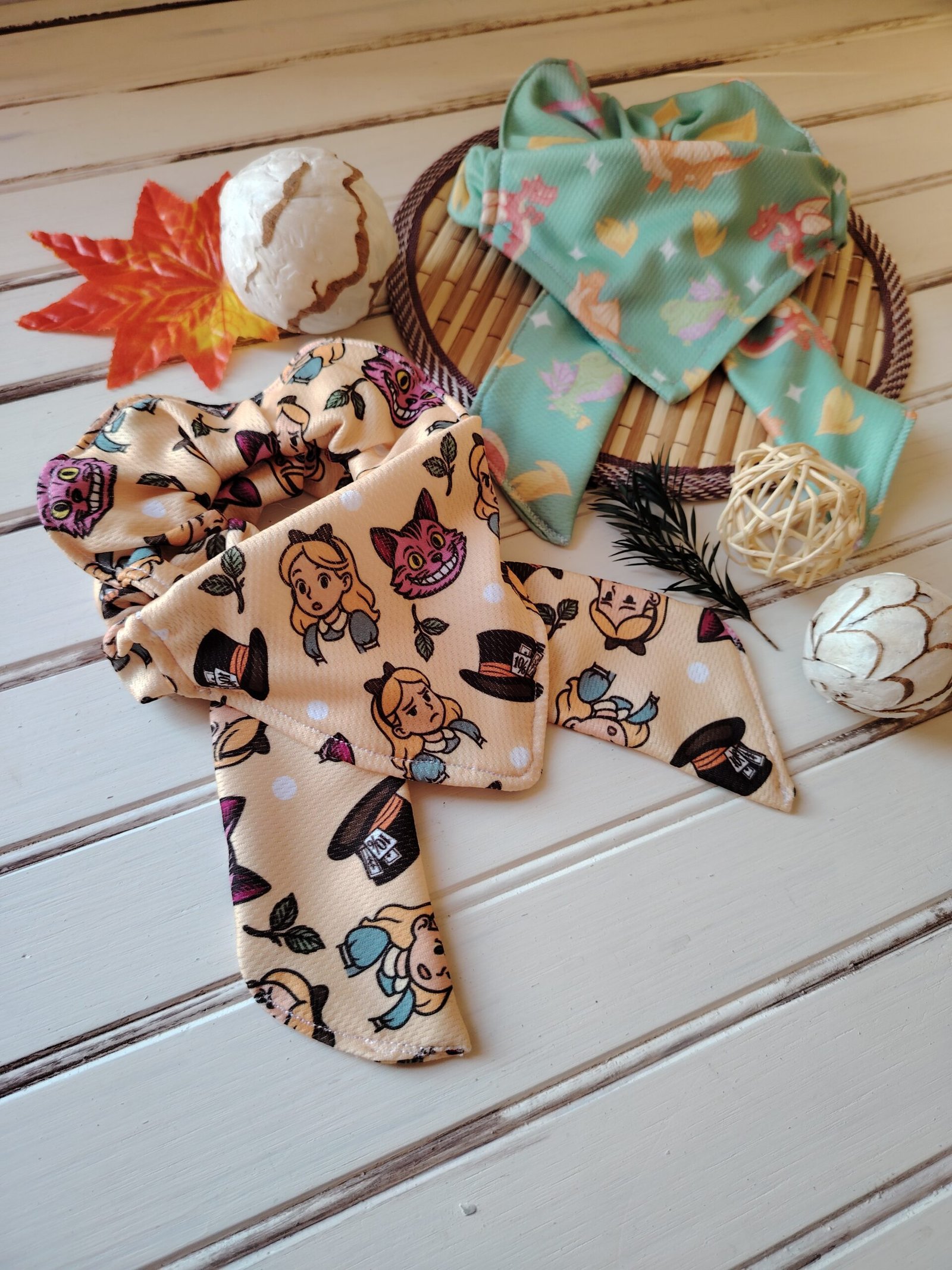 Dúo Pet-Bandana para tu mascota + scrunchie para ti