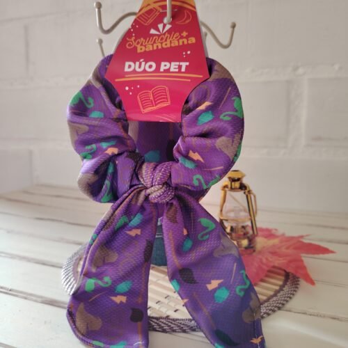 Dúo Pet -Bandana para tu mascota + scrunchie para ti