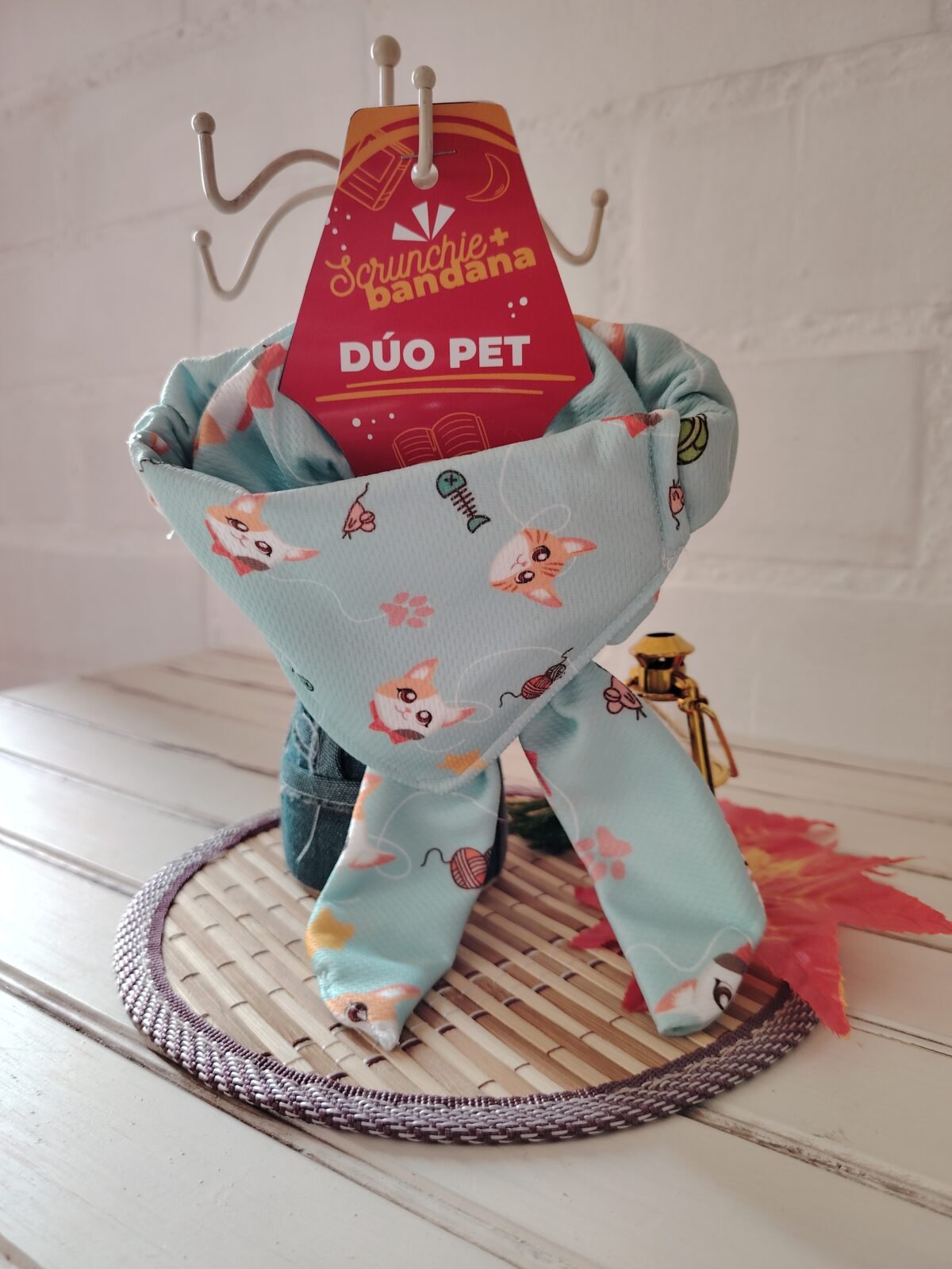Dúo Pet -Bandana para tu mascota + scrunchie para ti