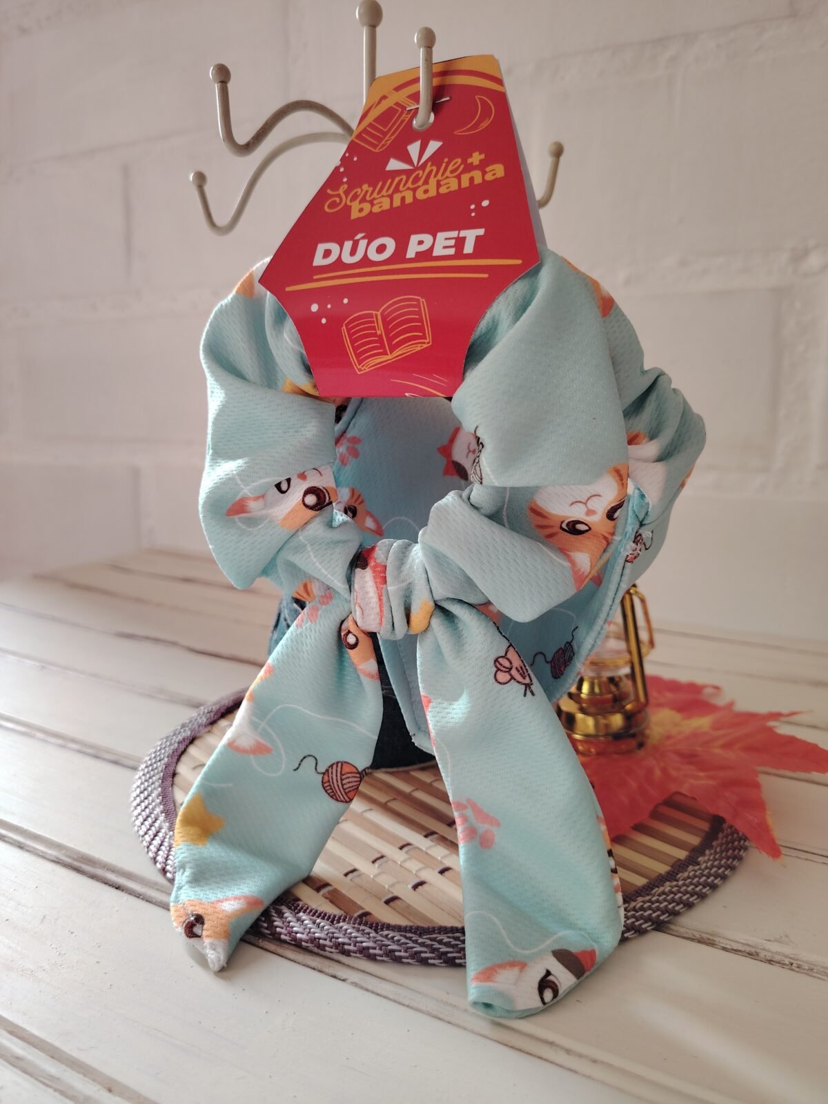 Dúo Pet -Bandana para tu mascota + scrunchie para ti