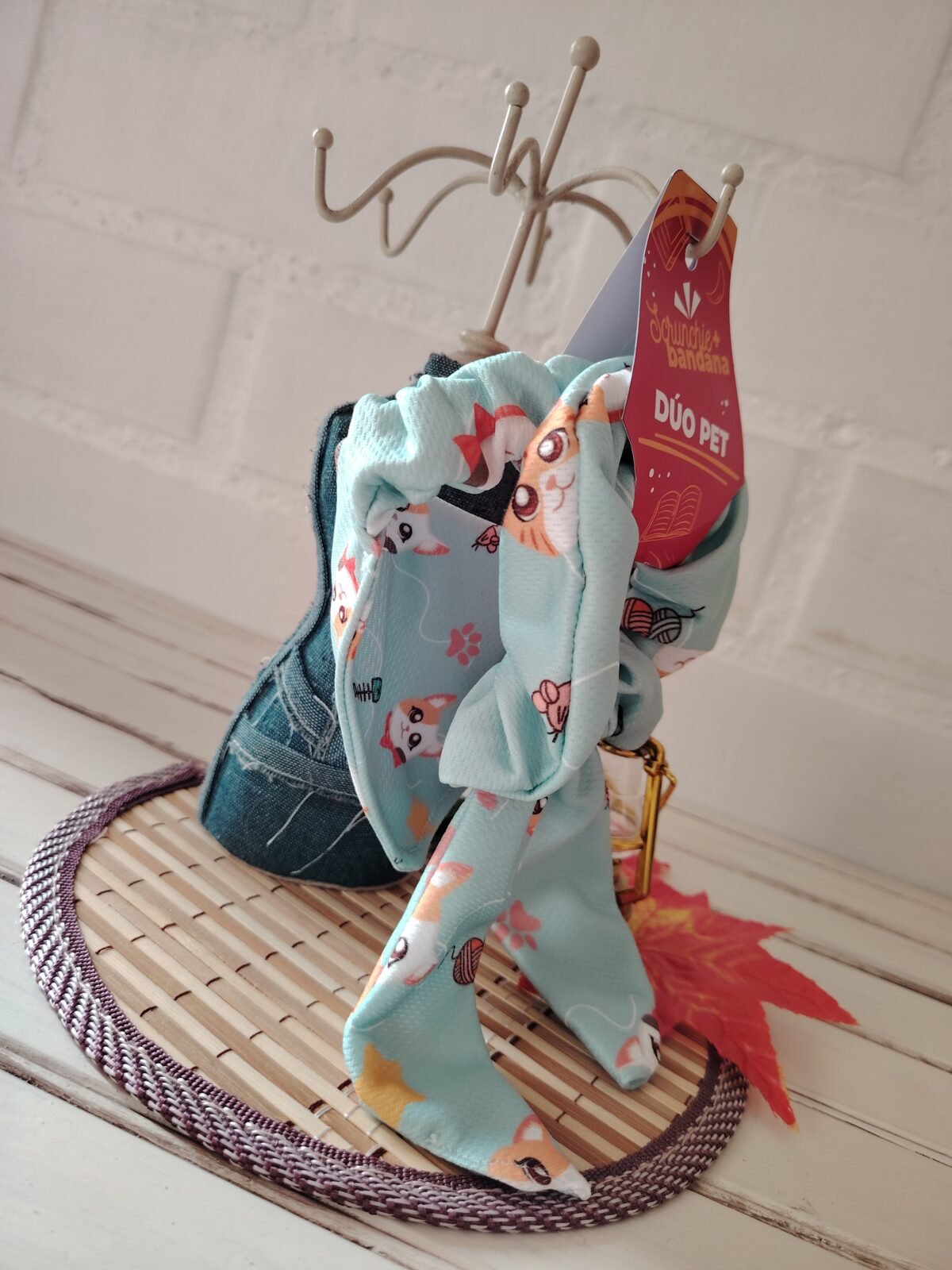 Dúo Pet -Bandana para tu mascota + scrunchie para ti