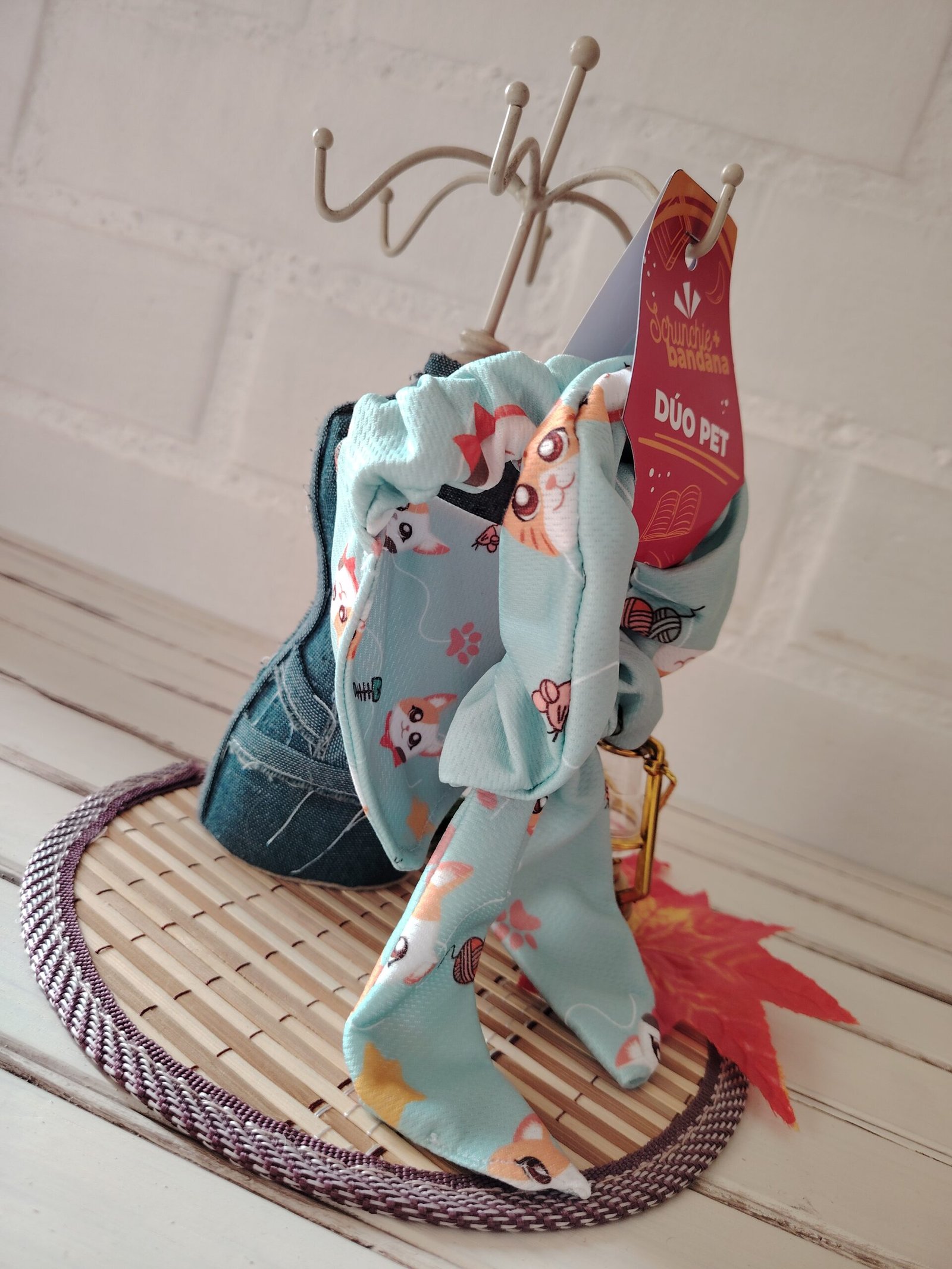 Dúo Pet -Bandana para tu mascota + scrunchie para ti